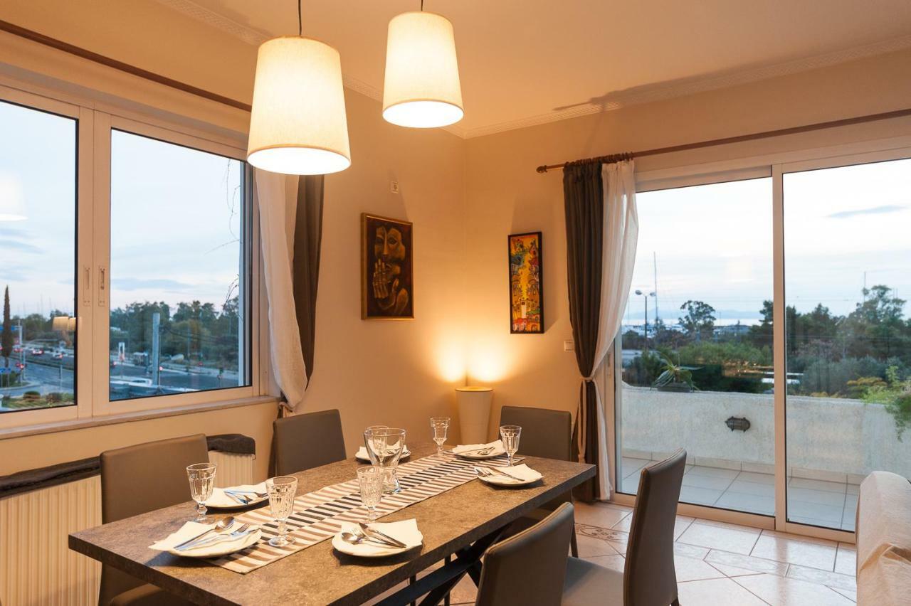 אתונה Sunset Sea View Apartment מראה חיצוני תמונה