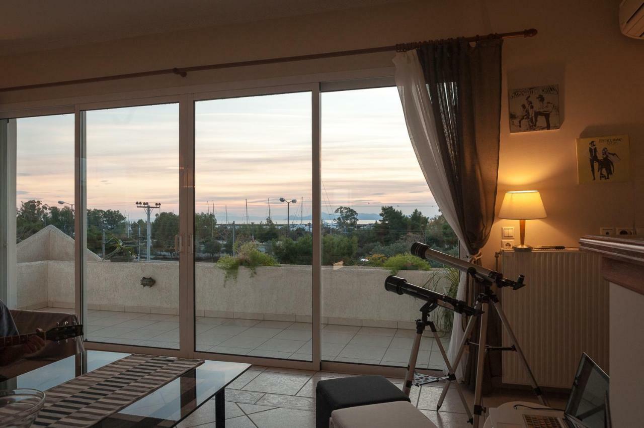 אתונה Sunset Sea View Apartment מראה חיצוני תמונה